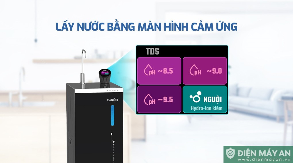 Máy lọc nước RO Hydro-ion kiềm Karofi KAE-S68 PRO 13 lõi